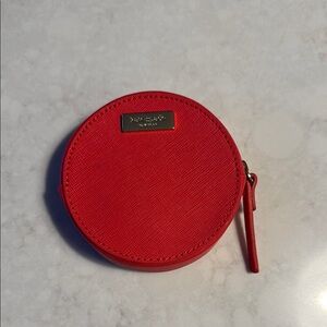 Kate Spade Vibrant Pink Round Coin Case